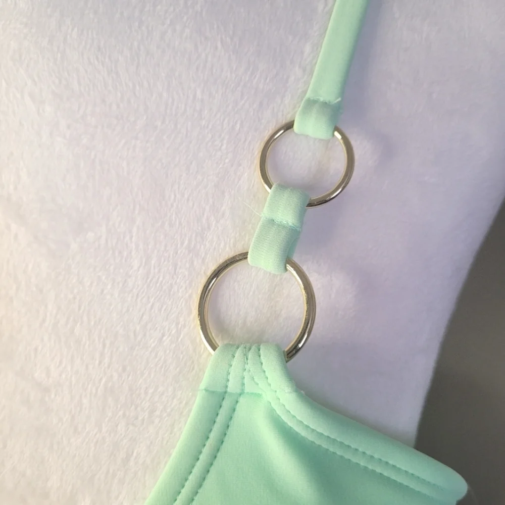 💥New💥 Wild Fable, XS (0-2) Lime Green Tie back Swim/Bathing Suit Bikini Top
